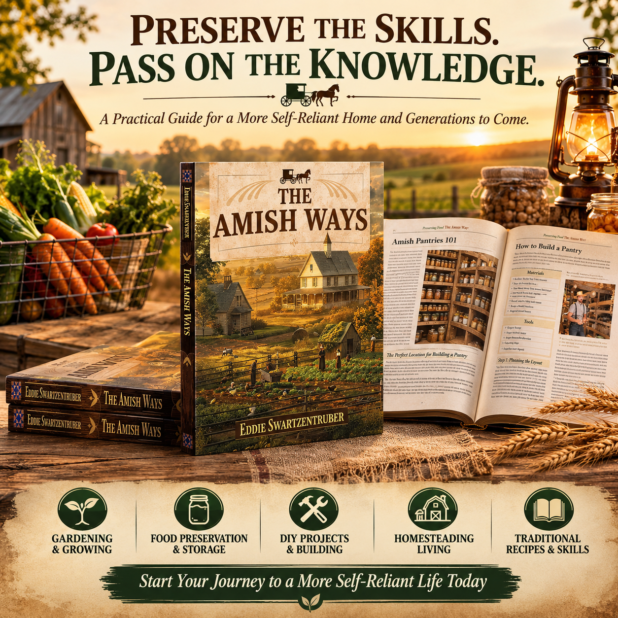 π‘ HOMESTEADING FAVORITE | Practical Self-Sufficiency Guide β Food, Pantry, Home & Traditional Living Skills