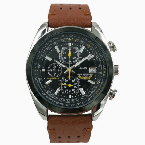 ⌚ Swiss Pilot Watch|Authentic Swiss‑handcrafted, microscope‑calibrated movement, lifetime‑no‑replace solar movement, professional 20ATM waterproof 💧