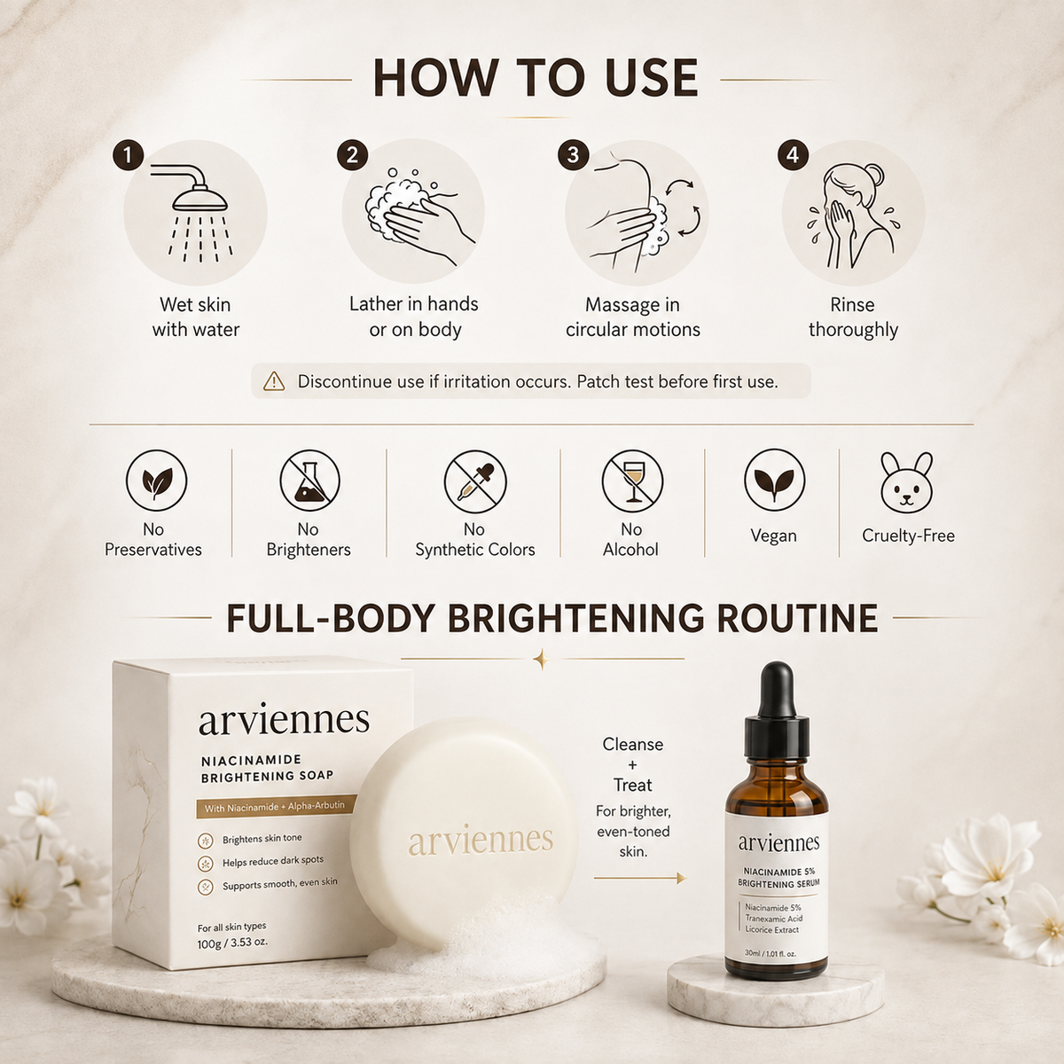 ⚡ Niacinamide Skin Soap – Brightens, Fades Spots & Freckles