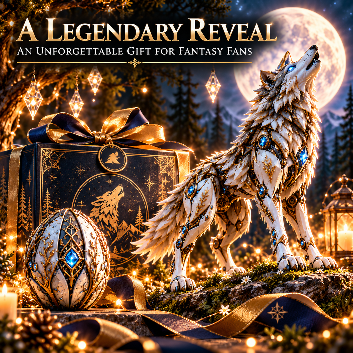 🥚🐺 2-in-1 Transforming Mechanical Wolf Egg – Forest Guardian Figure