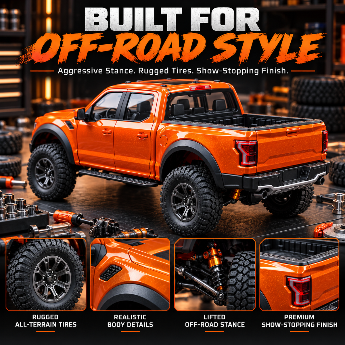 ๐ 50% OFF ๐ฅ DIY Off-Road Pickup Truck Model Kit โ Build Your Own Detailed Display Truck