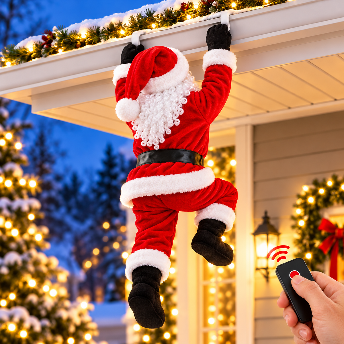 ๐
๐ Remote-Controlled Climbing Santaโข โ Animated Christmas Roof & Gutter Hanging Decoration | Watch Santa Try to Climb Your Roof! ๐