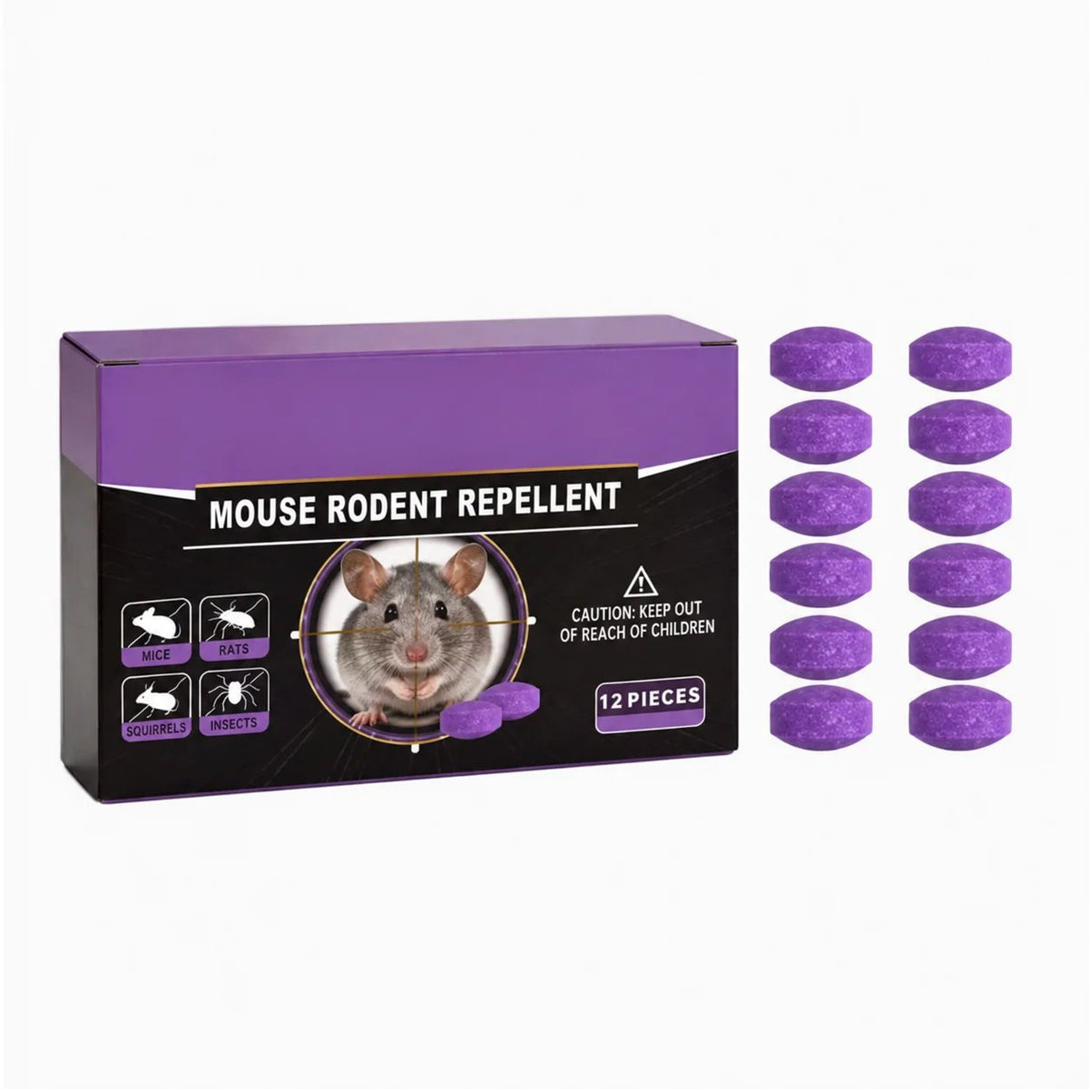 Natural Plant-Based Rodent Repellent Balls (12 Pack) 🌿