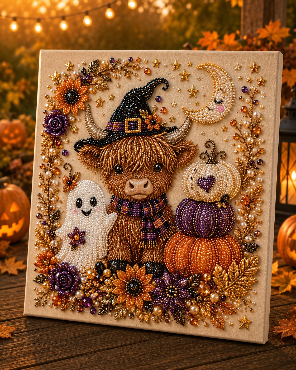 💥LAST DAY 50% OFF👻✨ Halloween Pearl Art DIY Kit – Turn Tiny Pearls into Spooky-Cute Magic