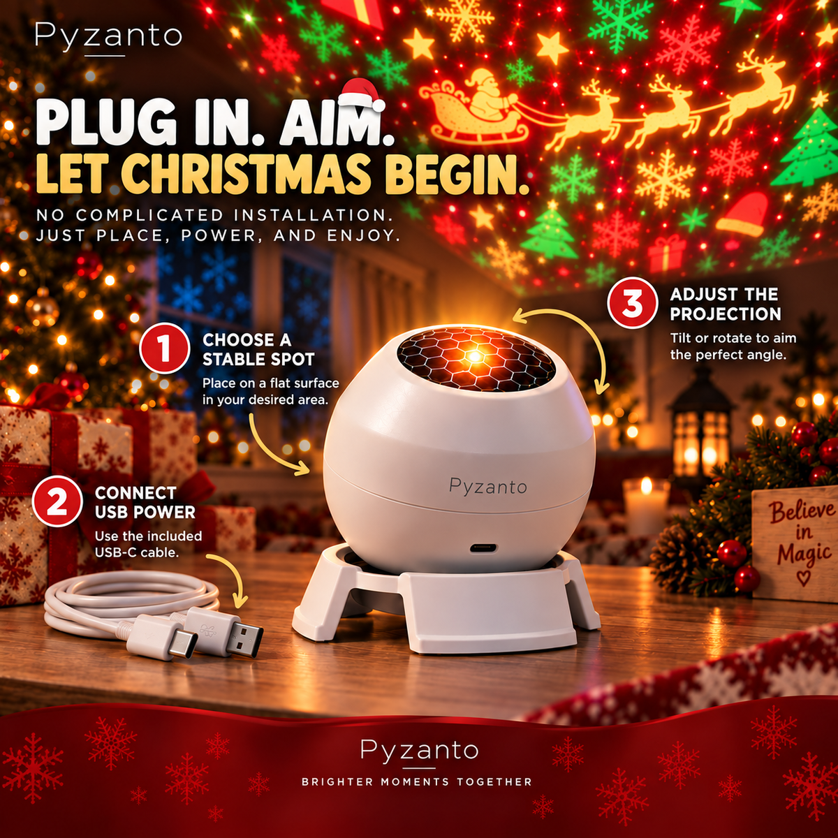 🎄 Magical Christmas Lights ✨ Light Up the Holiday Magic