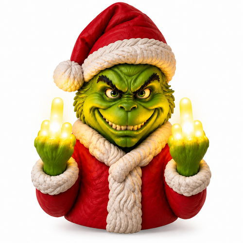 🎄 NaughtyGlow™ Funny Light-Up Christmas Wall Decor ✨