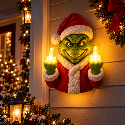 🎄 NaughtyGlow™ Funny Light-Up Christmas Wall Decor ✨