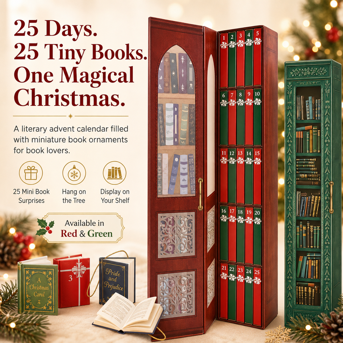 📚 25-Day Mini Book Advent Calendar – A Book Lover's Christmas Countdown!!!