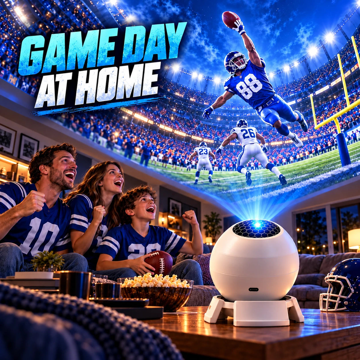 ✨🏈Football Game Day Projector for an Immersive Stadium Experience