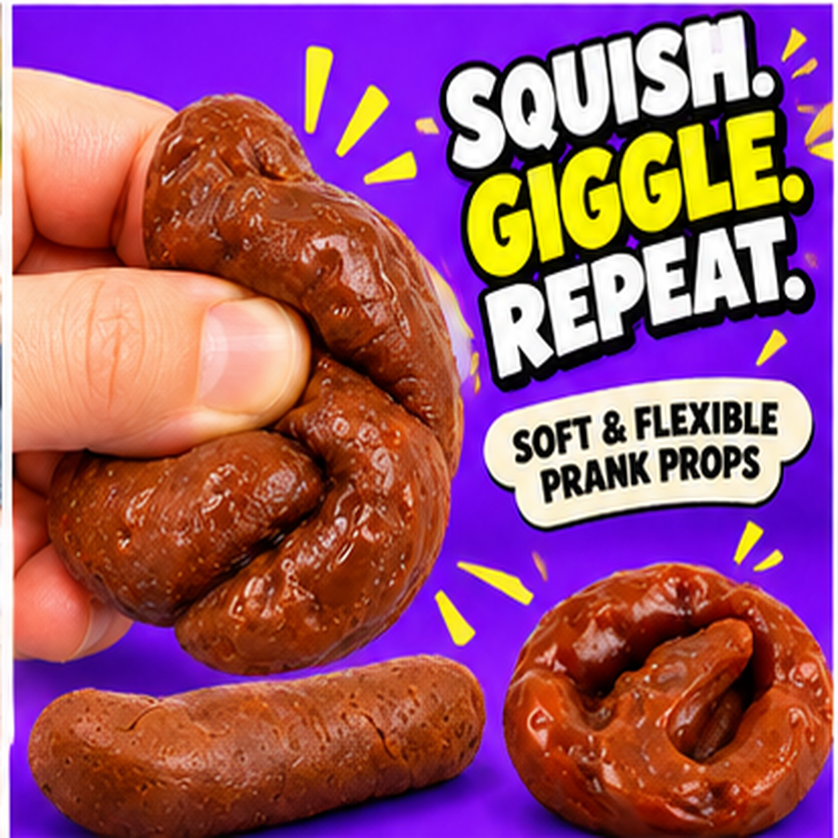 🔥 Limited-Time 49% OFF –💩 7-Piece Realistic Fake Poop Prank Set 🎁 Hilarious Gag Gift for Dad, Friends & Family