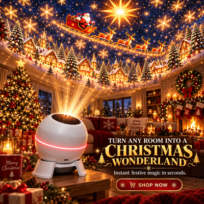 💡 Turn Any Room Into a Christmas Wonderland – Holiday Projection Night Light