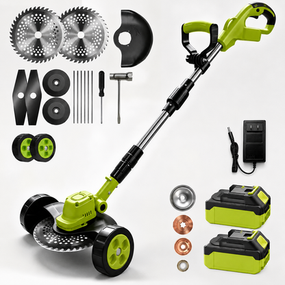 🌿70% OFF TODAY⚡3-in-1 Cordless Lawn Mower – Lightweight Grass Trimmer & Edger with 2×21V Batteries🔋