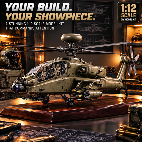 🚁 Attack Helicopter Model Kit ✨ Build Your Own Military Aviation Legend