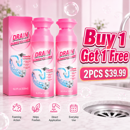🫧 Foaming Pipe Cleaner & Drain Deodorizer – 360° Expanding Sink Foam ✨
