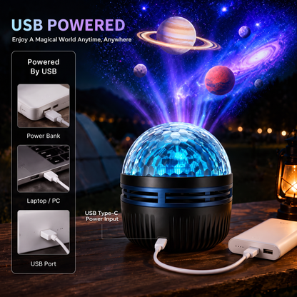 🦖360° Smart Holographic Starry Sky Projector (HD Smart Dynamic 5D)