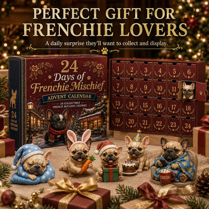 ⏳ 50% OFF TODAY– 🐶 24-Day French Bulldog Christmas Advent Calendar | 24 Unique Collectible Frenchie Characters with Different Outfits, Personalities & Daily Holiday Surprises 🎄✨