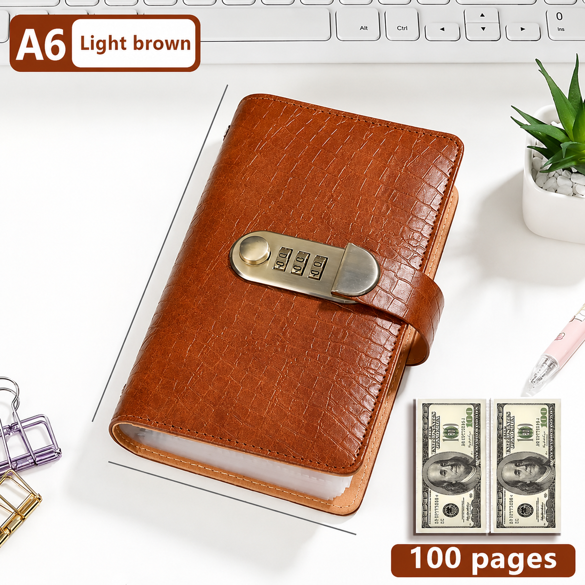 💵100 Transparent Pocket Currency Collectors Album
