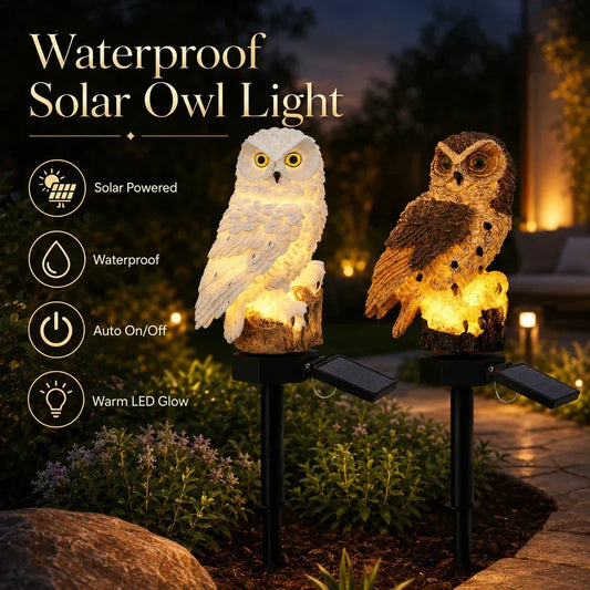 🔥Last Day 50% OFF🦉Brighten your garden path today Solar Owl Pathway Light