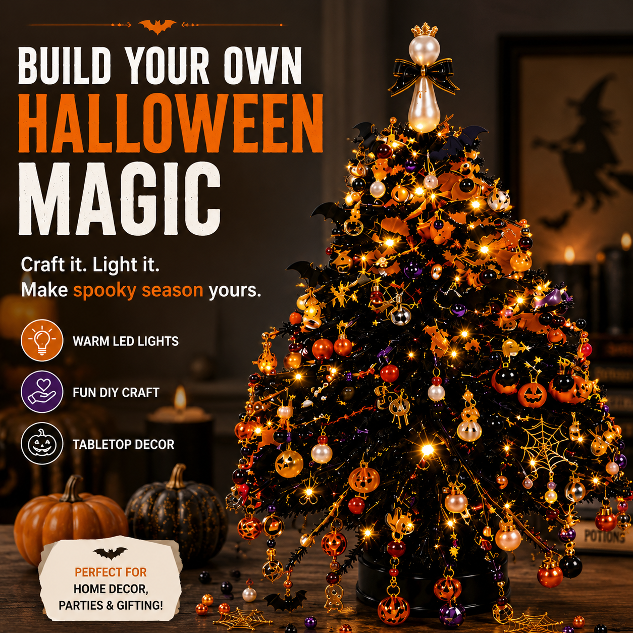 🎄✨ DIY Beaded Christmas Tree Kit – Create Your Own Holiday Decor