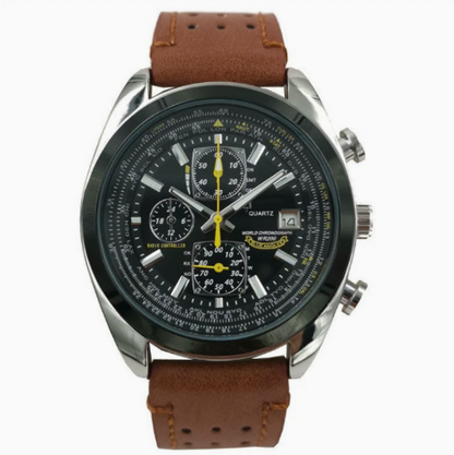 ⌚ Swiss Pilot Watch｜Authentic Swiss‑handcrafted, microscope‑calibrated movement, lifetime‑no‑replace solar movement, professional 20ATM waterproof 💧