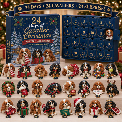 ⏰Limited Stock 50% OFF -🐶 24 Days of Cavalier Christmas Advent Calendar 2026 – 24 Collectible Cavalier Surprises