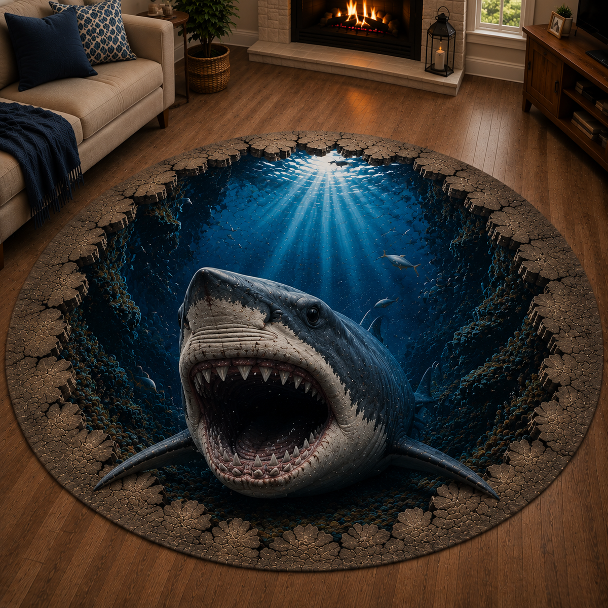 ✨🐋50% OFF Ocean Portal Illusion Rug™ - 🌊A Realistic 3D Ocean World Beneath Your Feet