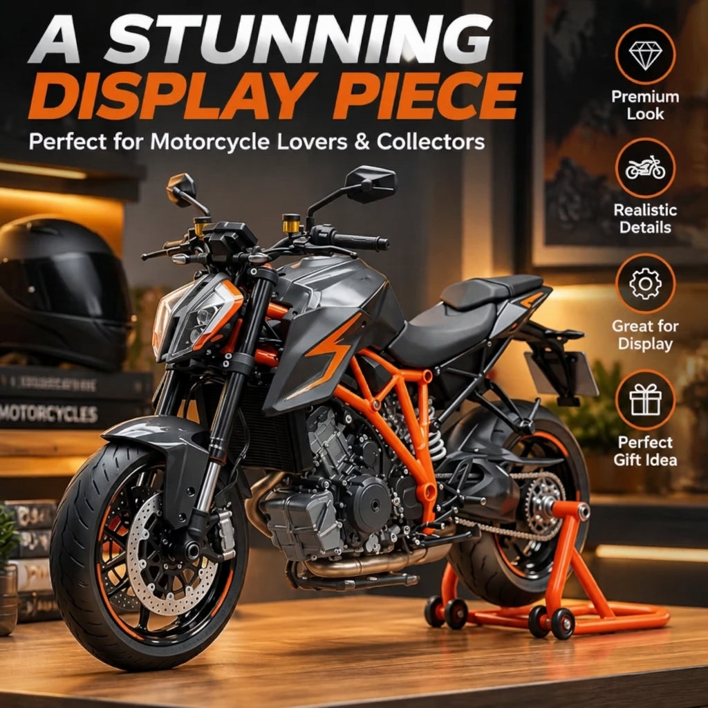 🔥LAST DAY 49%🏍️ Motorcycle Model Kit – 1:6 Scale DIY Assembly & Fuel-Powered Engine