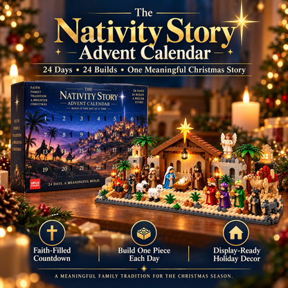 Nativity Advent Calendar – 24-Day Buildable Christmas Nativity Set