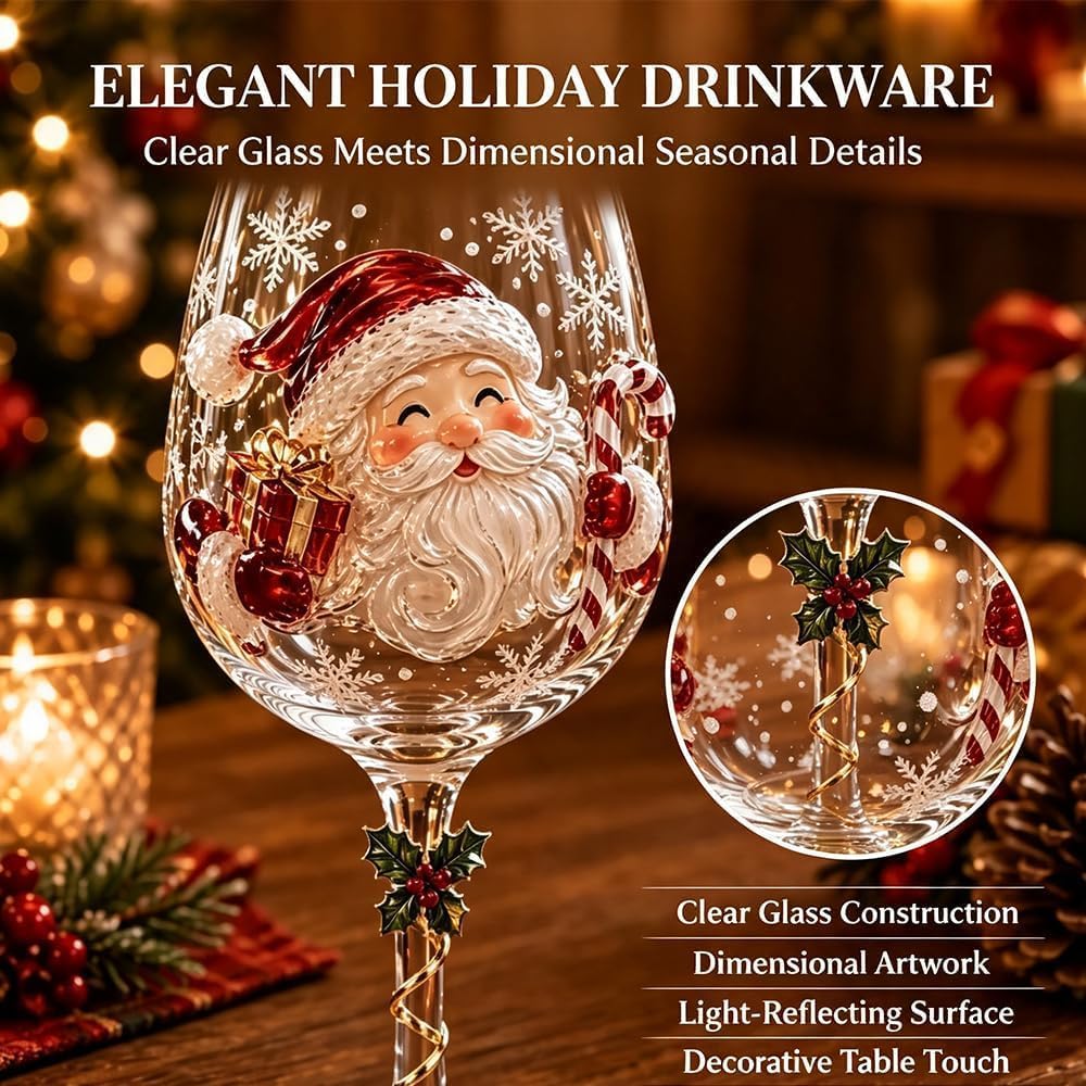 🔥Christmas Wine Glass Collection Gift Box Set