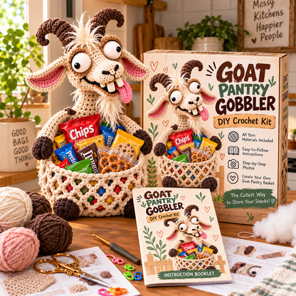 🔥Buy 3, Get 1 Free—Today Only 🔥🔥–😂 Snack Attack Squad™ – DIY Crochet Funny Animal Snack Basket Collection