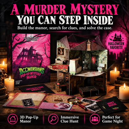 🕵️ 50% OFF Mystery Manor 3D Pop-Up Game – Solve the Murder, Uncover the Truth