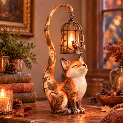 🐈‍⬛Vintage Cat Lantern Sculpture Lamp - A Little Guardian of Warmth, Memories & Cozy Corners✨🎁