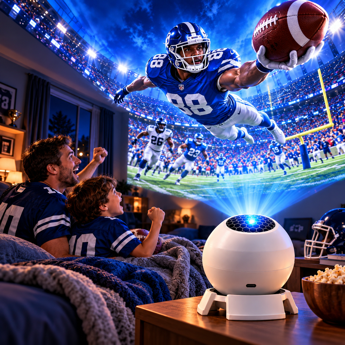 ✨🏈Football Game Day Projector for an Immersive Stadium Experience