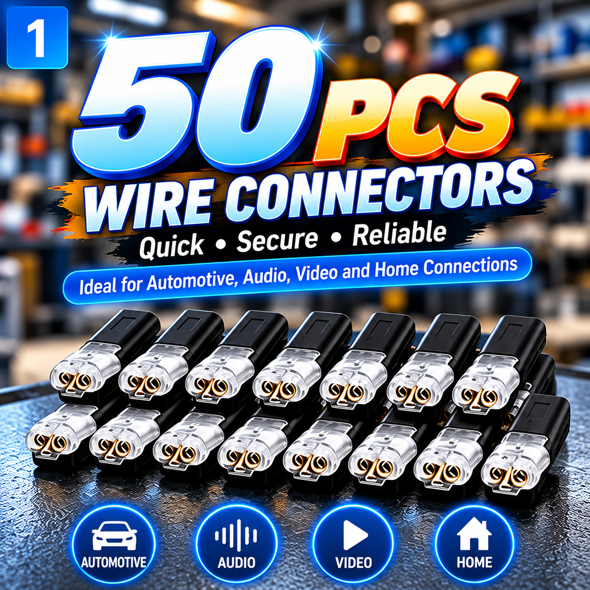 🔌 Double Wire Quick Connector with Locking Buckle