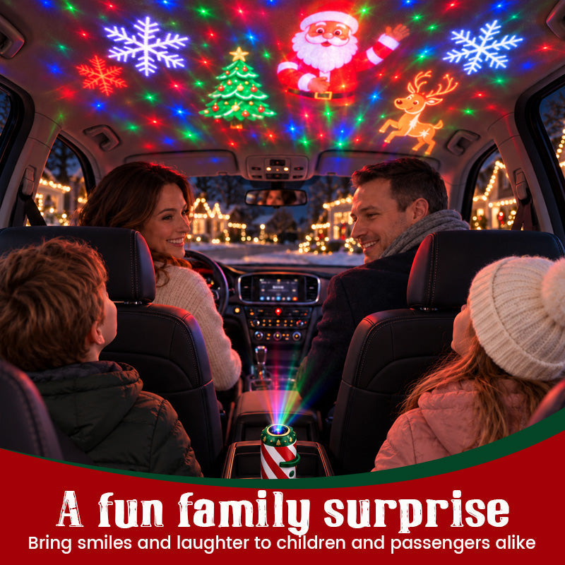 Christmas car projector light festive display