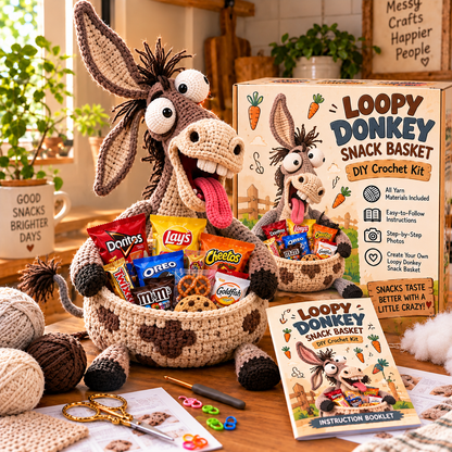 🔥Buy 3, Get 1 Free—Today Only 🔥🔥–😂 Snack Attack Squad™ – DIY Crochet Funny Animal Snack Basket Collection