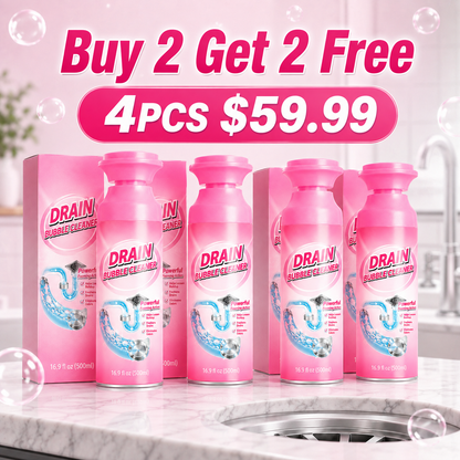 🫧 Foaming Pipe Cleaner & Drain Deodorizer – 360° Expanding Sink Foam ✨