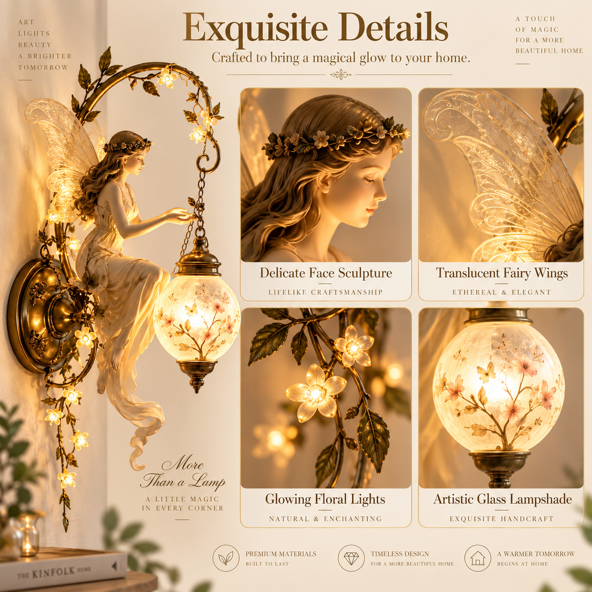 Fairy wall light details