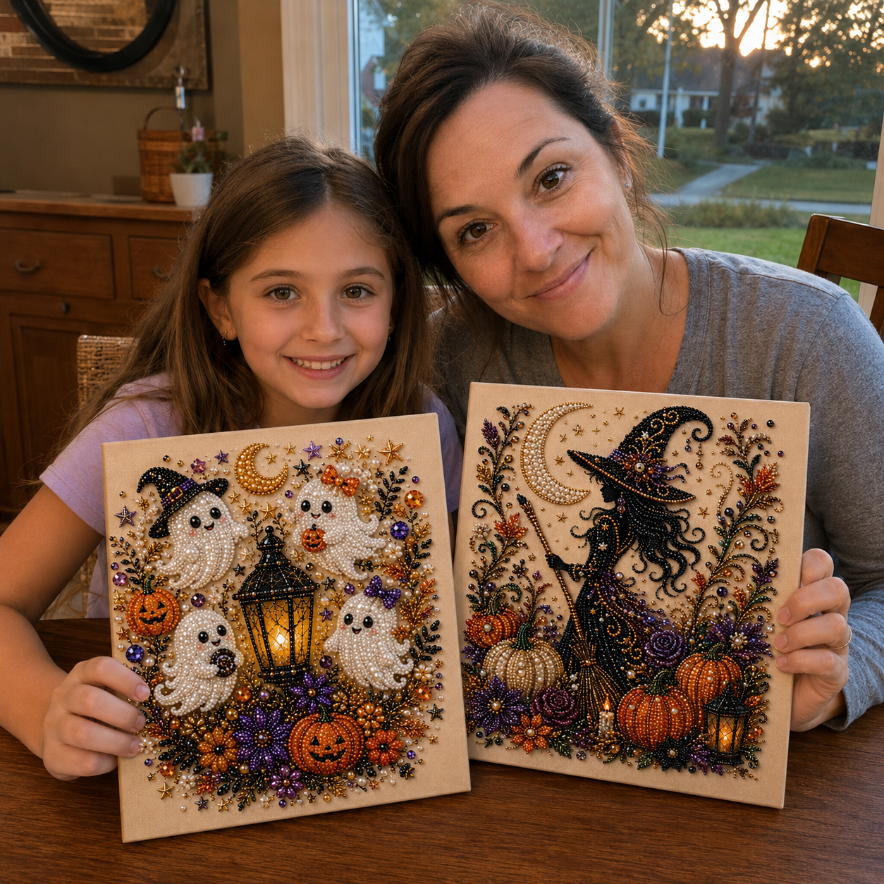 💥LAST DAY  50% OFF👻✨ Halloween Pearl Art DIY Kit – Turn Tiny Pearls into Spooky-Cute Magic