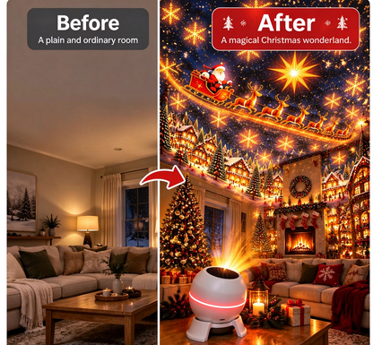 🎅 Turn Any Room Into a Christmas Wonderland – Holiday Projection Night Light