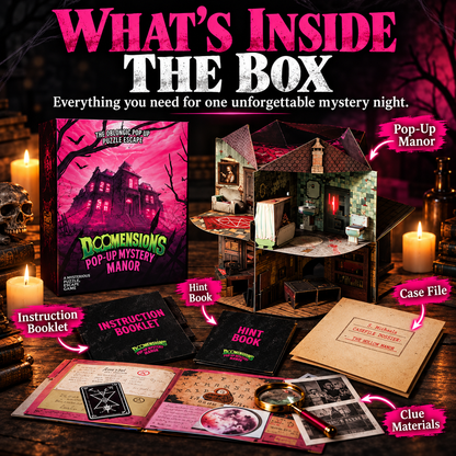 🕵️ 50% OFF Mystery Manor 3D Pop-Up Game – Solve the Murder, Uncover the Truth