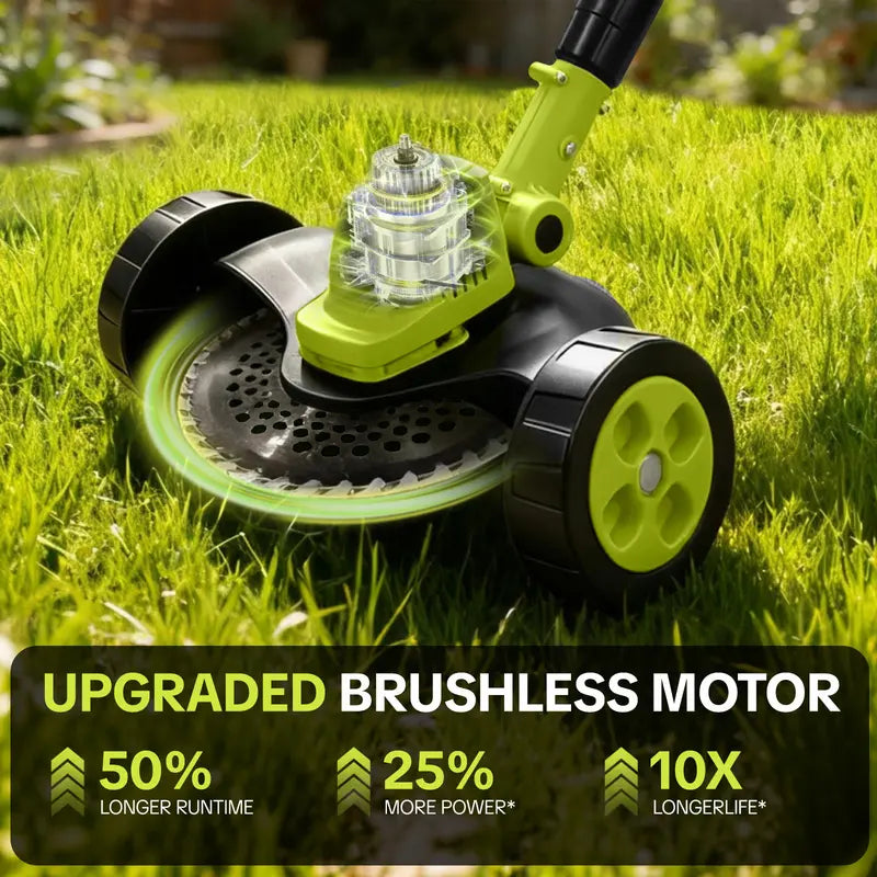 🌿70% OFF TODAY⚡3-in-1 Cordless Lawn Mower – Lightweight Grass Trimmer & Edger with 2×21V Batteries🔋
