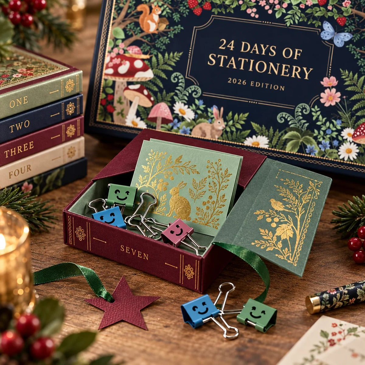 Adventskalender 2026 – Weihnachtsgeschenkset mit Schreibwaren