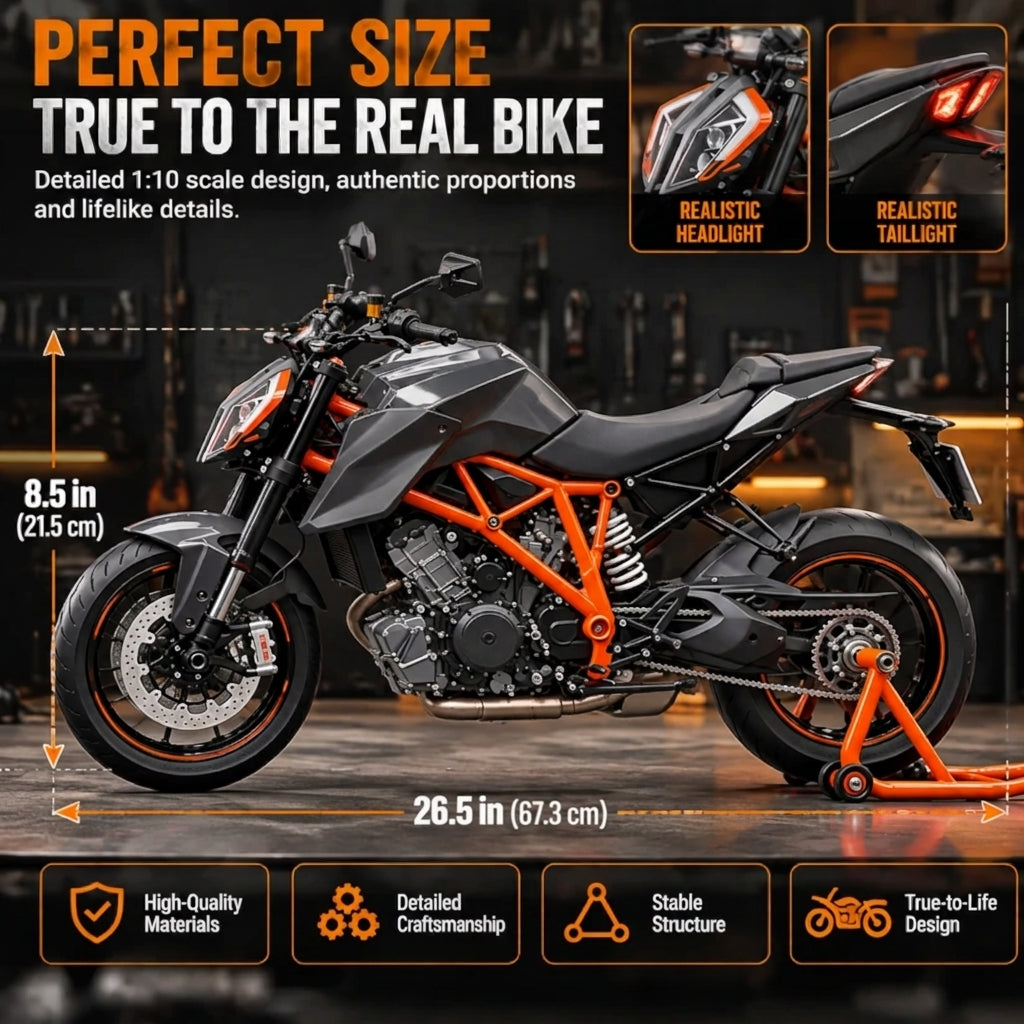 🔥LAST DAY 49%🏍️ Motorcycle Model Kit – 1:6 Scale DIY Assembly & Fuel-Powered Engine