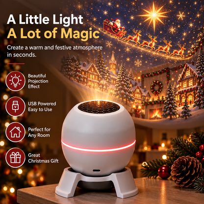 🎅 Turn Any Room Into a Christmas Wonderland – Holiday Projection Night Light