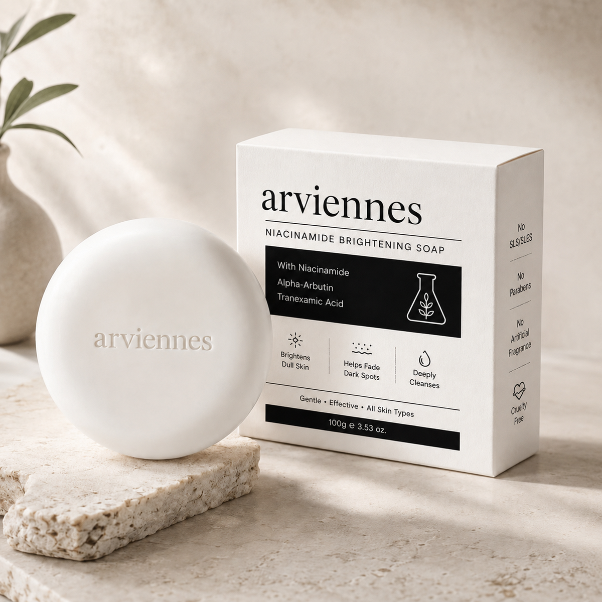 ⚡ Niacinamide Skin Soap – Brightens, Fades Spots & Freckles