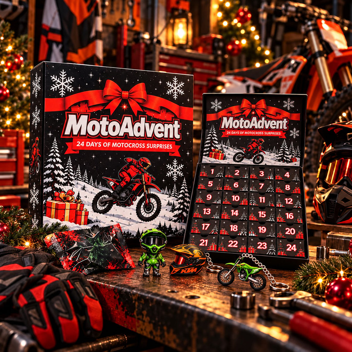 🏍️ Motocross Advent Calendar 🎄 24 Days of Dirt Bike Surprises!