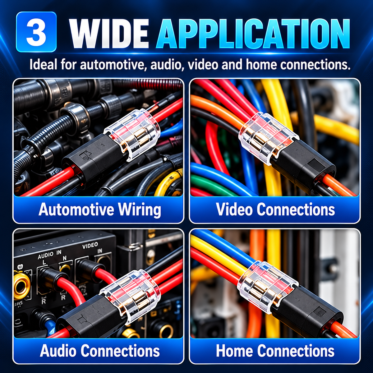 🔌 Double Wire Quick Connector with Locking Buckle