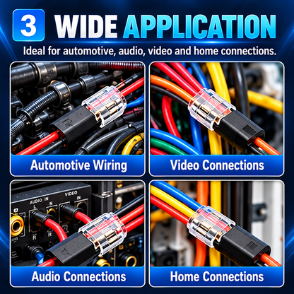 🔌 Double Wire Quick Connector with Locking Buckle