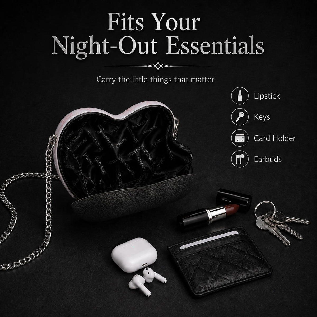 🖤Gothic Heart Eye Statement Crossbody Bag